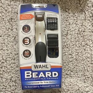 Wahl Rechargeable Beard Trimmer - Black and Silver